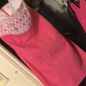 Lily Pulitzer pink strapless dress
